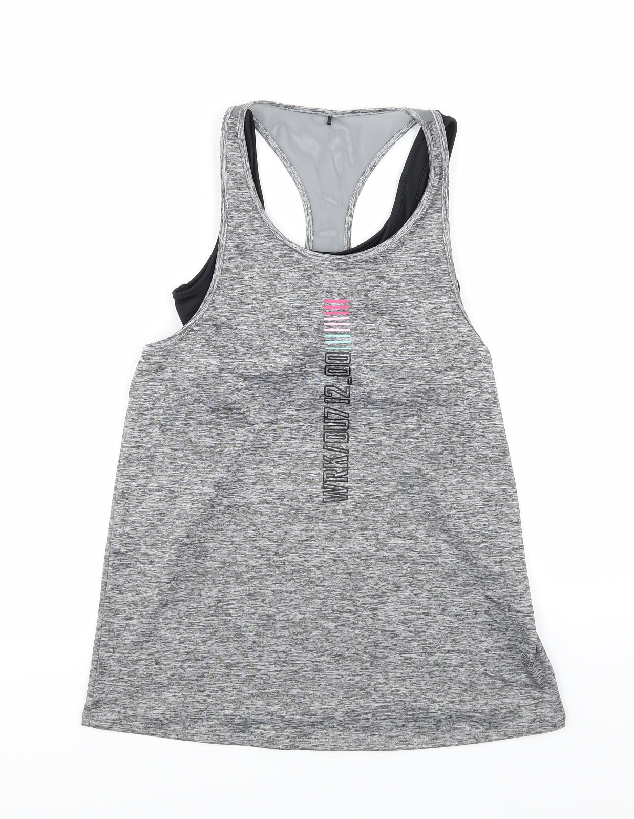 Primark Womens Grey   Basic Tank Size 12