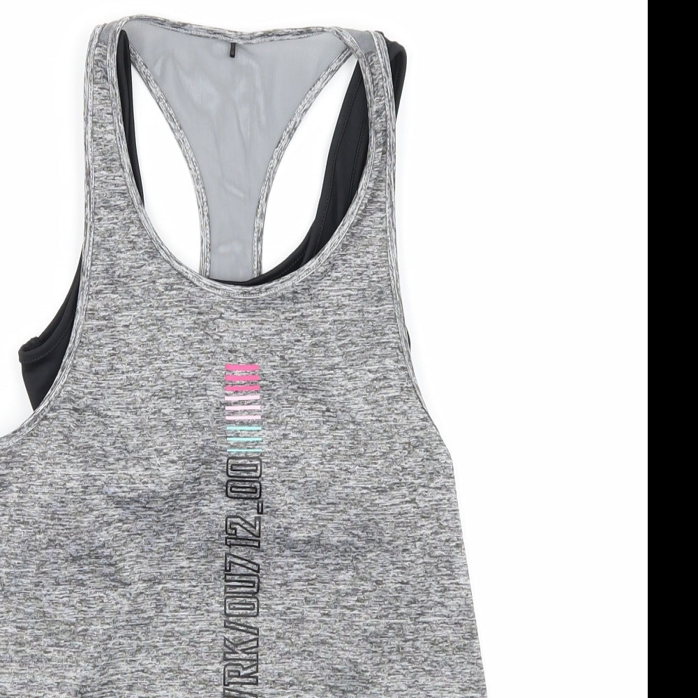 Primark Womens Grey   Basic Tank Size 12
