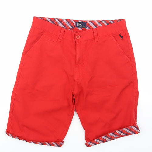 Polo Ralph Lauren Mens Red   Chino Shorts Size 34