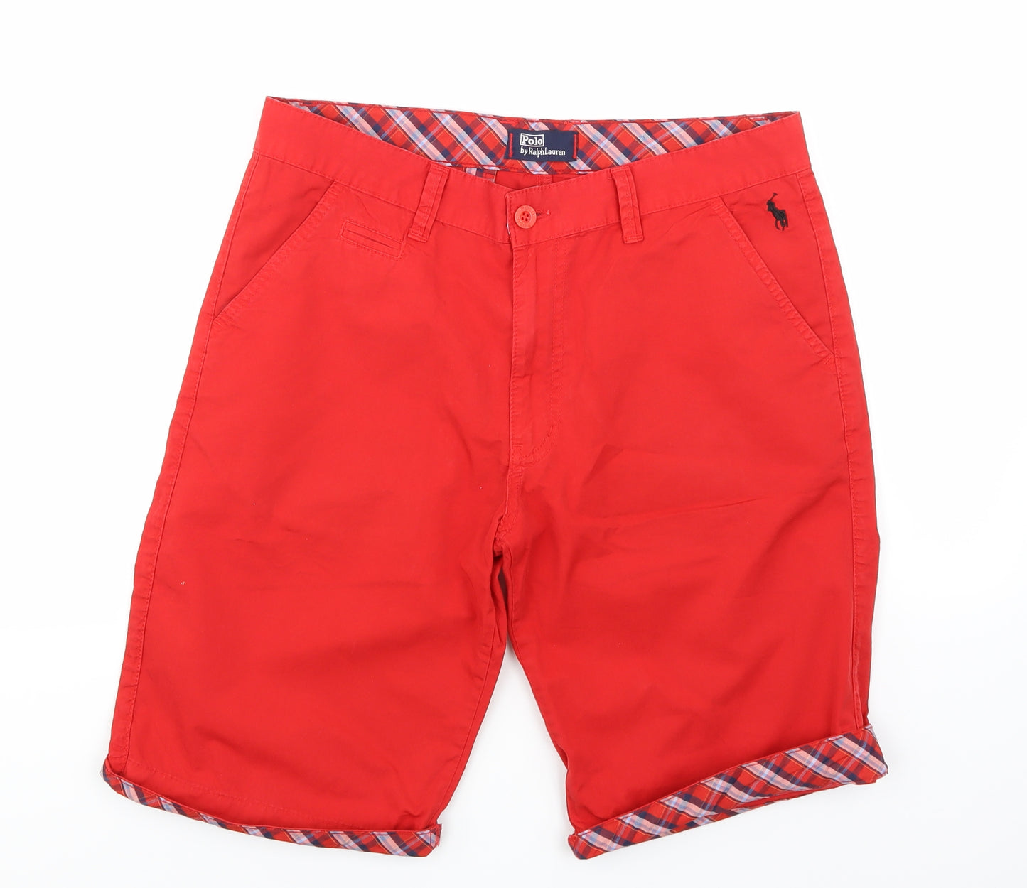 Polo Ralph Lauren Mens Red   Chino Shorts Size 34
