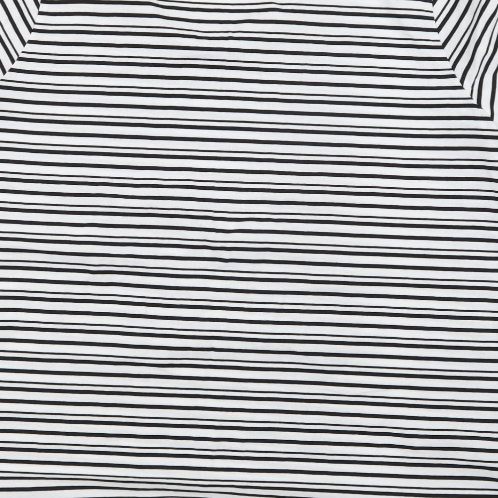 NEXT Womens Black Striped Jersey Basic T-Shirt Size 20