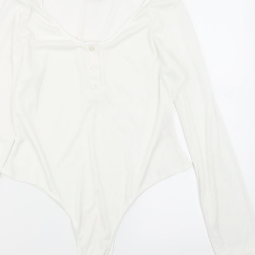 PRETTYLITTLETHING Womens White  Jersey Basic T-Shirt Size 16  -