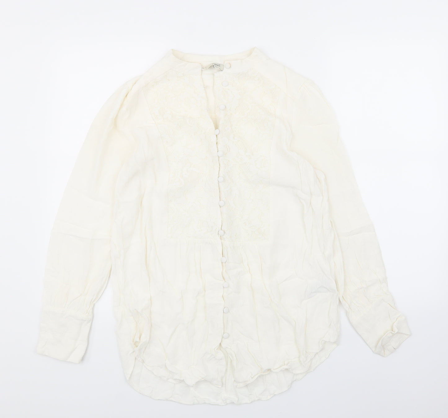 NEXT Womens Ivory  Woven Basic Blouse Size 16