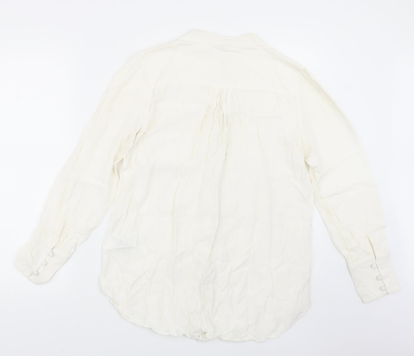NEXT Womens Ivory  Woven Basic Blouse Size 16