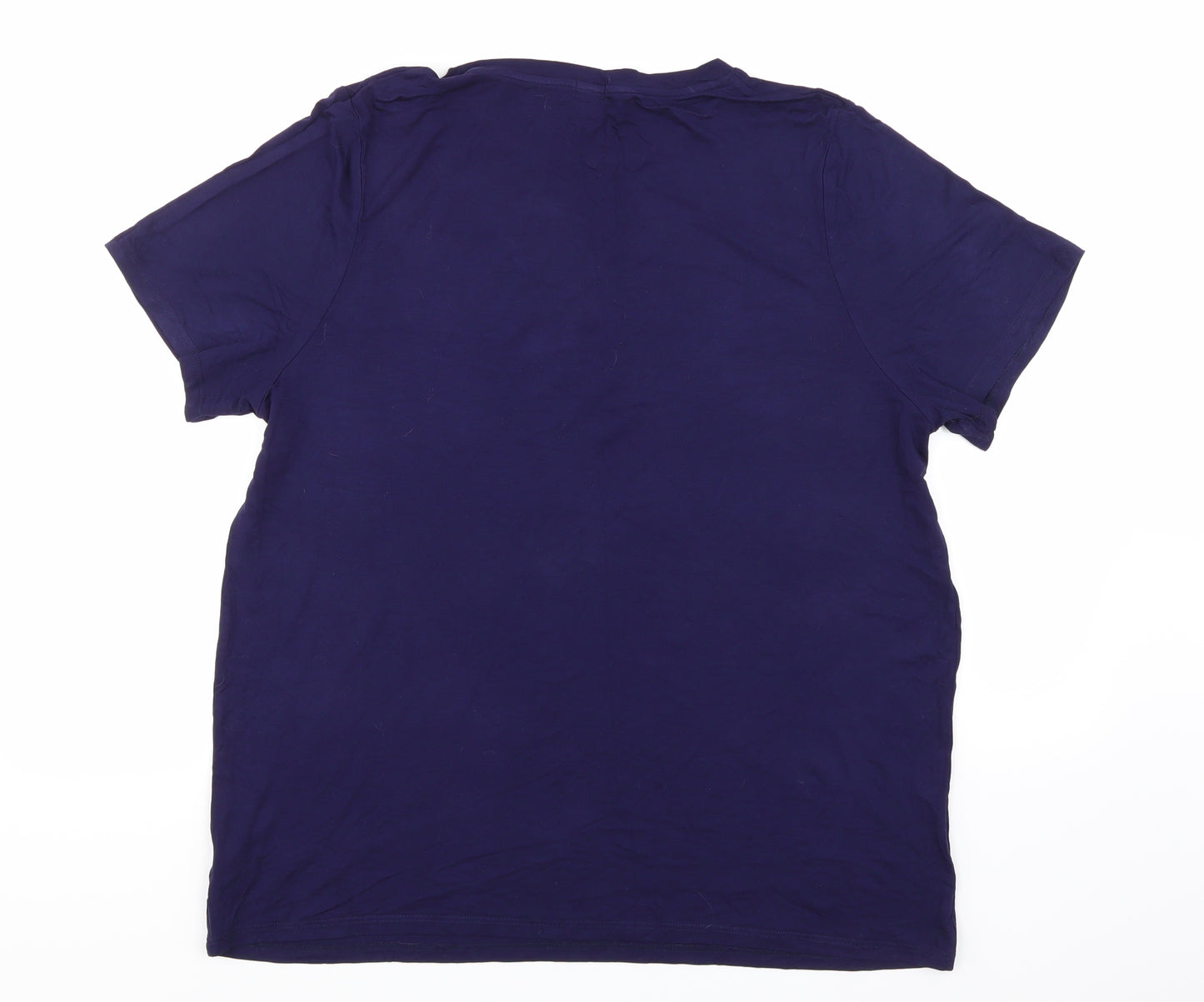 River Island Womens Purple  Jersey Basic T-Shirt Size 18  - Paris