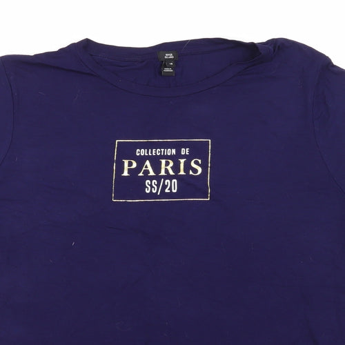 River Island Womens Purple  Jersey Basic T-Shirt Size 18  - Paris