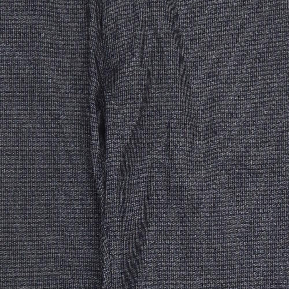 Marks and Spencer Mens Blue Striped Rayon Trousers  Size 38 L29 in