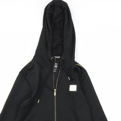 Supply & Demand Co. Mens Black   Full Zip Hoodie Size S