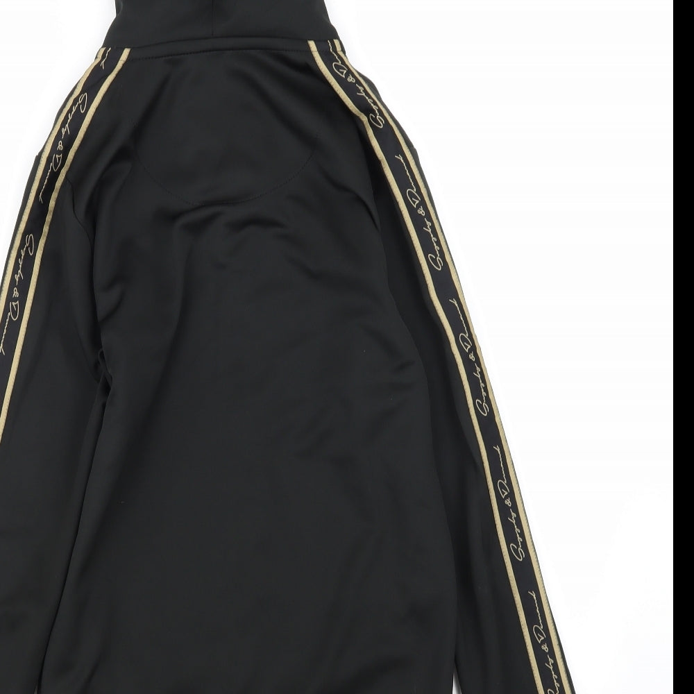 Supply & Demand Co. Mens Black   Full Zip Hoodie Size S