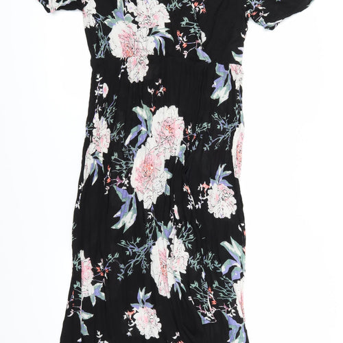 Together Womens Black Floral  Maxi  Size 12