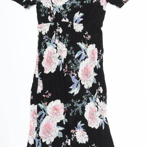 Together Womens Black Floral  Maxi  Size 12