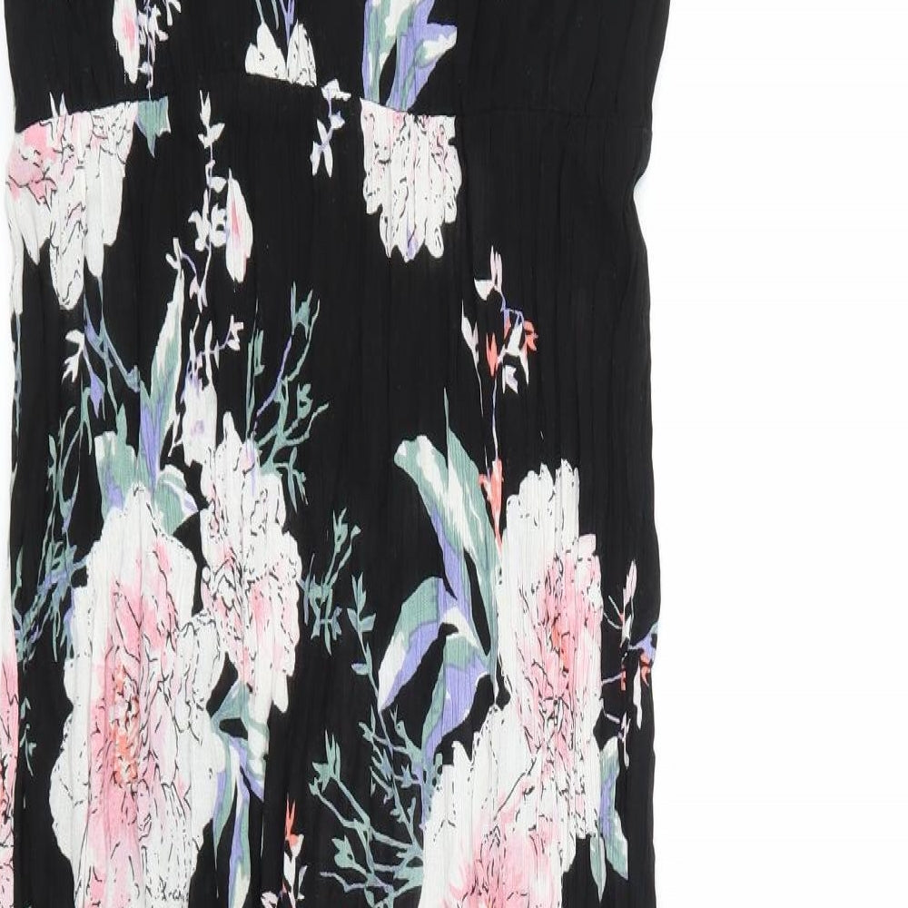 Together Womens Black Floral  Maxi  Size 12