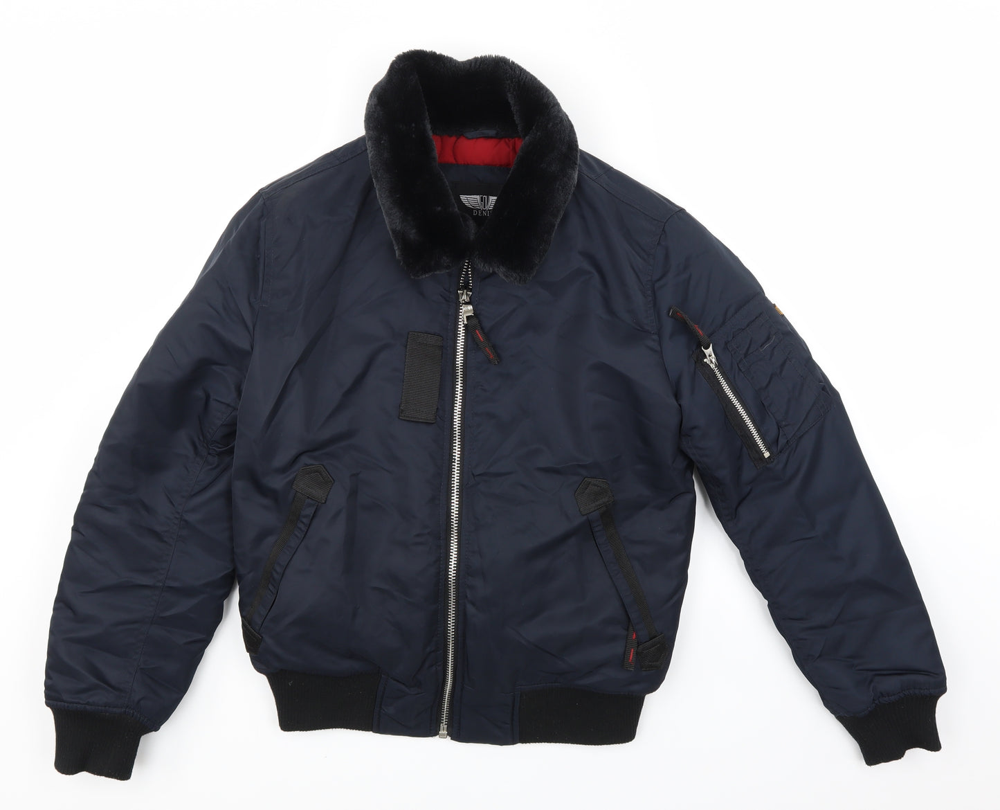 GOV Denim Mens Blue   Bomber Jacket Jacket Size S
