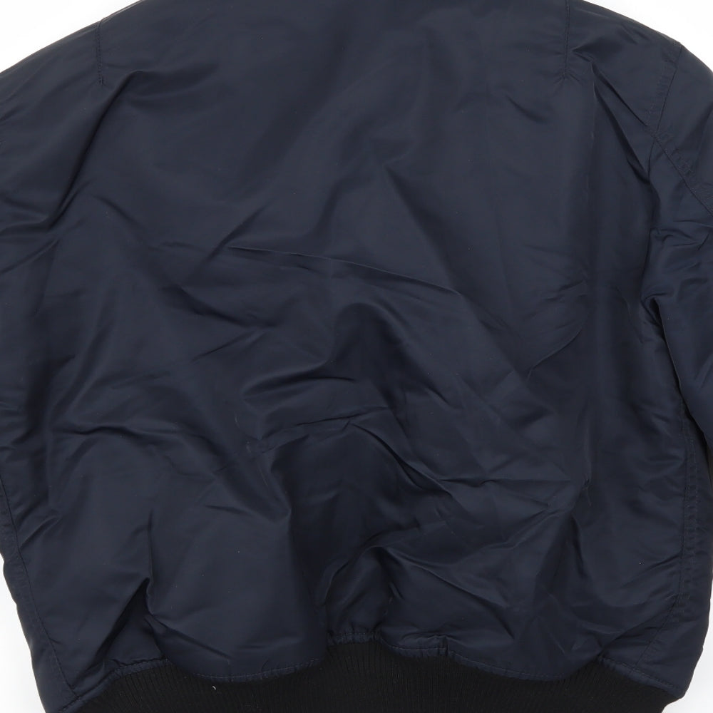 GOV Denim Mens Blue   Bomber Jacket Jacket Size S