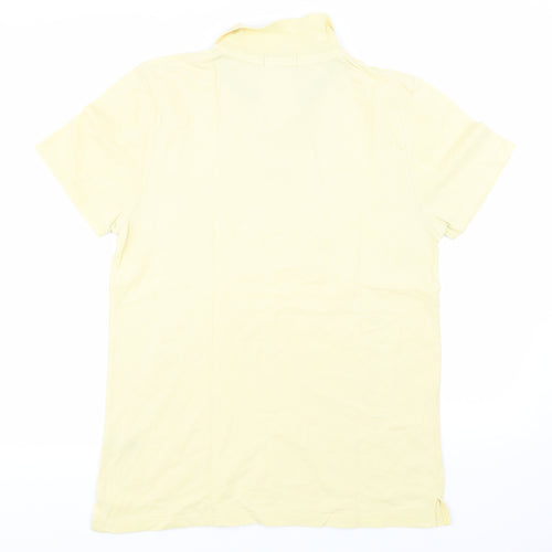 Topman Mens Yellow  Jersey  Polo Size L