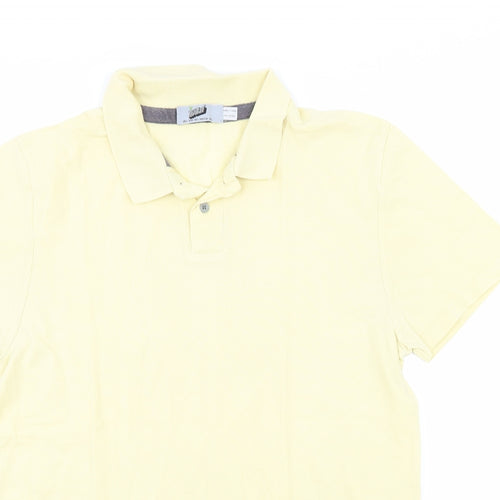 Topman Mens Yellow  Jersey  Polo Size L