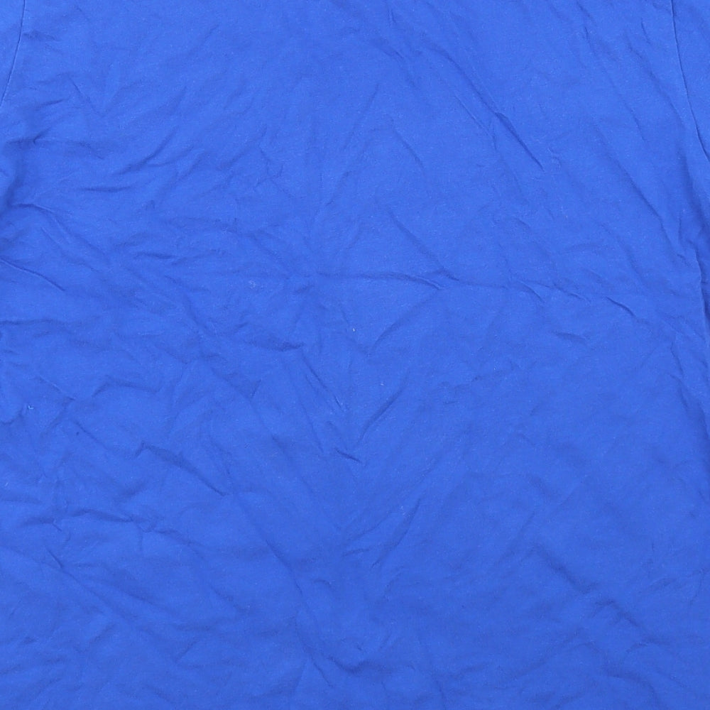 Bella + Canvas Womens Blue  Jersey Basic T-Shirt Size L  - Internet crush