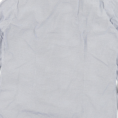 Zara Mens Blue Geometric   Button-Up Size S