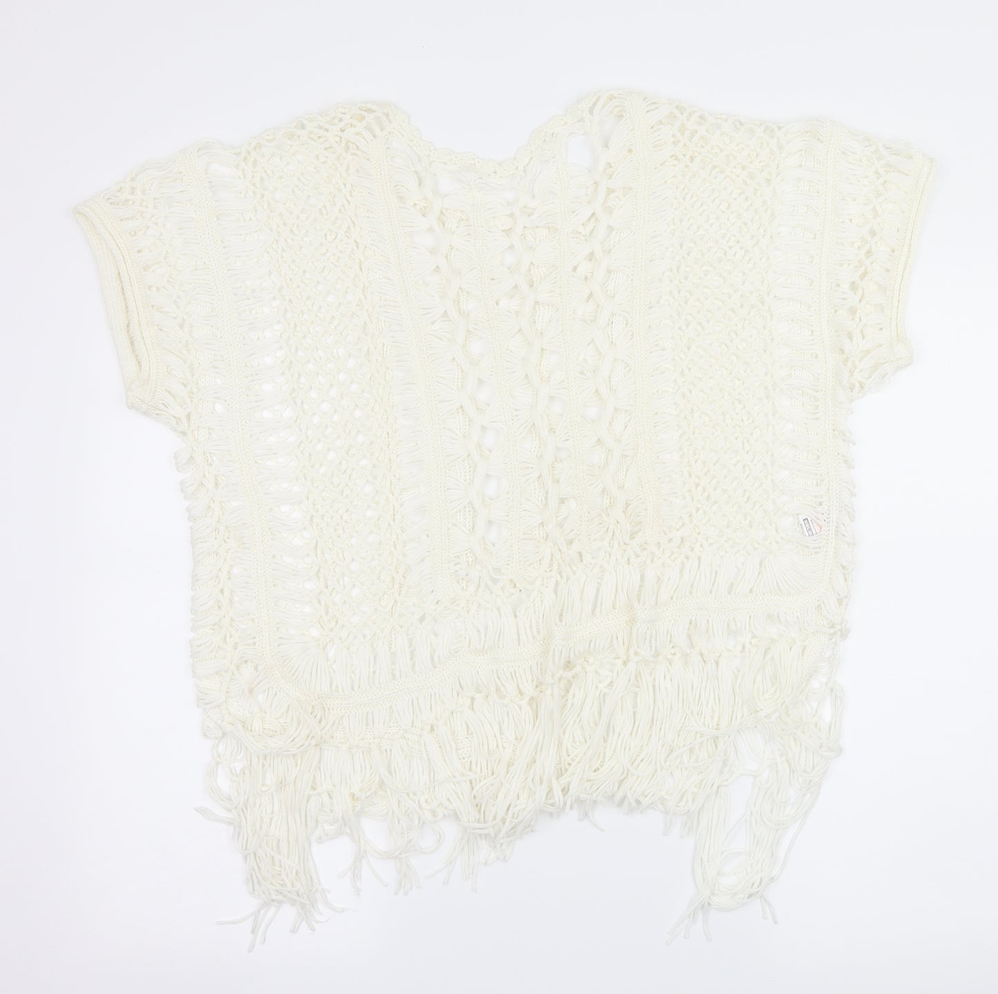 Select Womens White  Knit Pullover Jumper Size L