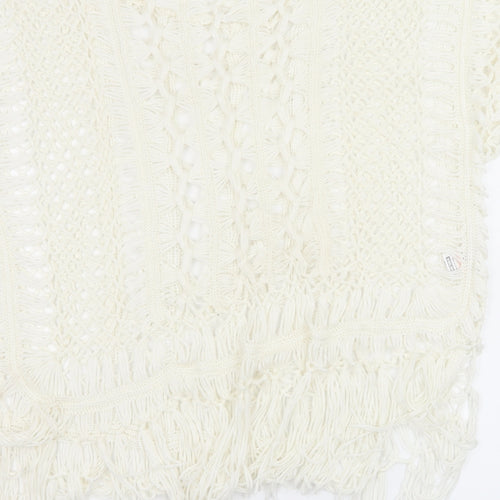 Select Womens White  Knit Pullover Jumper Size L