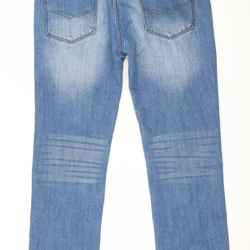 Lee Cooper Mens Blue  Denim Straight Jeans Size 36 in L32 in