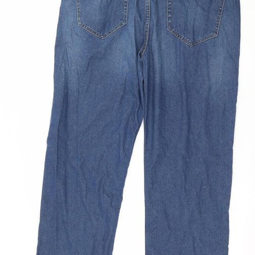 Studio Denim  Womens Blue  Denim Straight Jeans Size 36 in L30 in