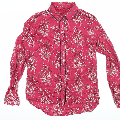 NEXT Womens Pink Floral  Basic Blouse Size 6