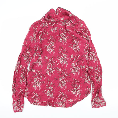 NEXT Womens Pink Floral  Basic Blouse Size 6