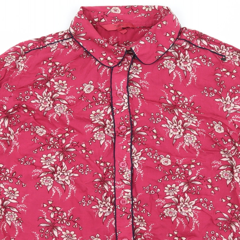 NEXT Womens Pink Floral  Basic Blouse Size 6