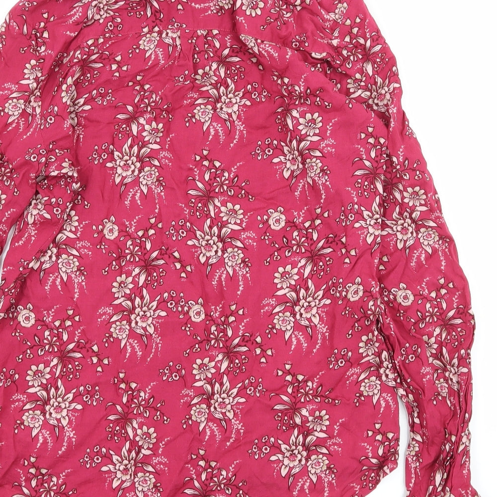 NEXT Womens Pink Floral  Basic Blouse Size 6