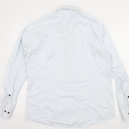 Recman Mens Blue    Button-Up Size L