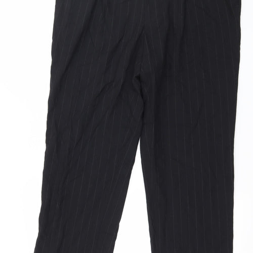 George Mens Black Striped  Trousers  Size 36 in L31 in