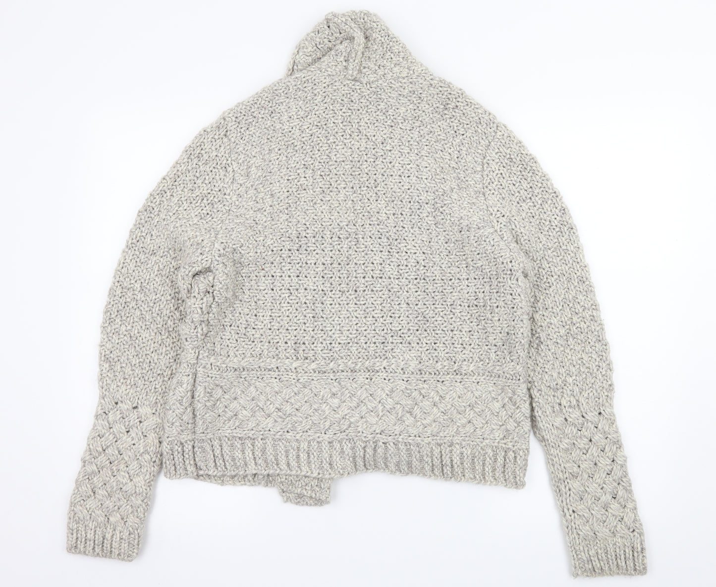Marks and Spencer Womens Grey  Knit Cardigan Jumper Size 14