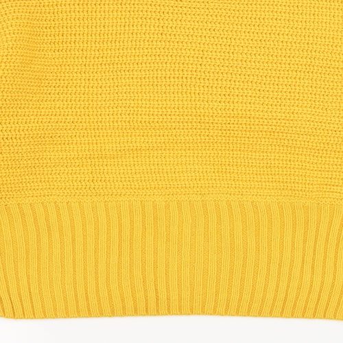 New Look Girls Yellow  Knit Pullover Jumper Size 14-15 Years