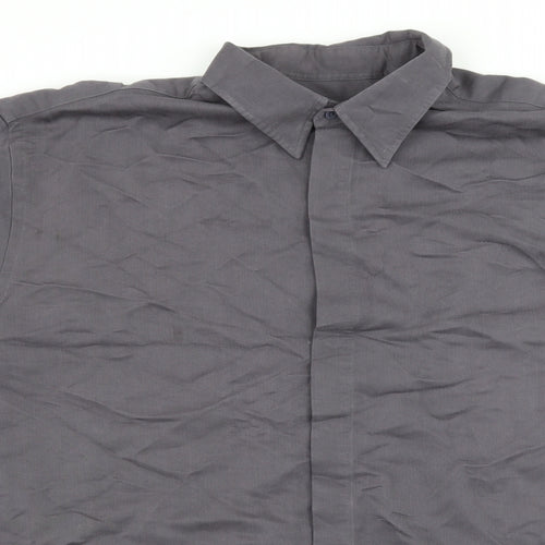 Ciro Citterio Mens Grey    Button-Up Size L