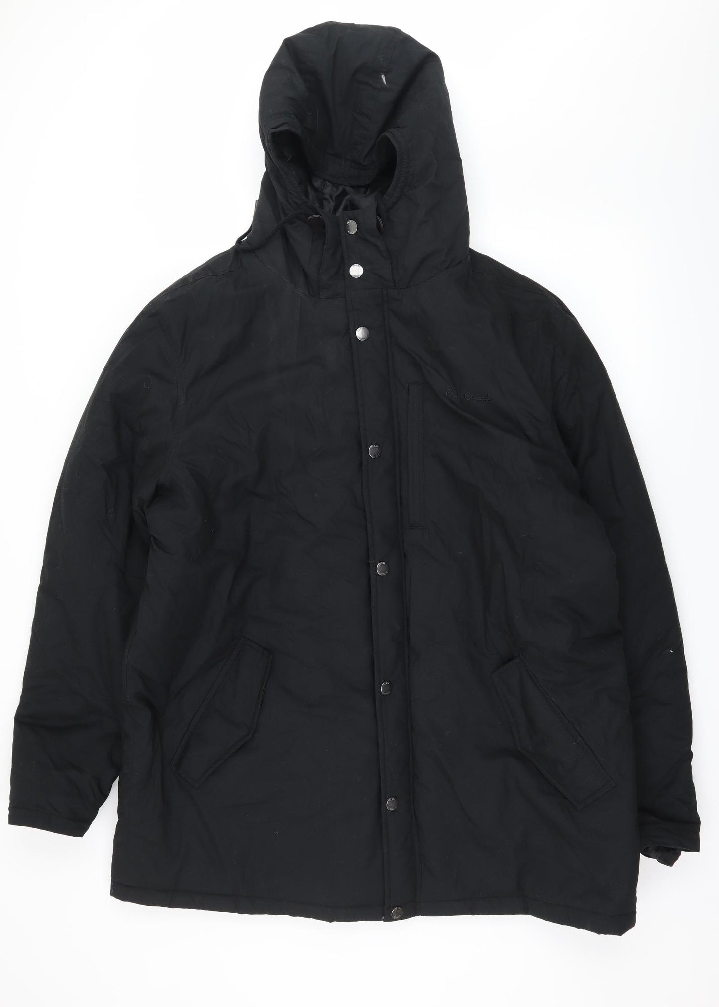 Pierre Cardin Mens Black   Parka Coat Size XL