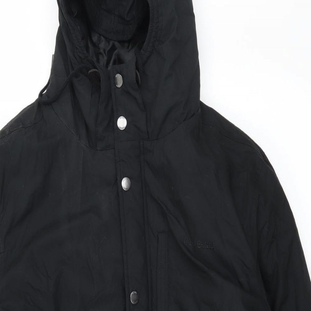 Pierre Cardin Mens Black   Parka Coat Size XL