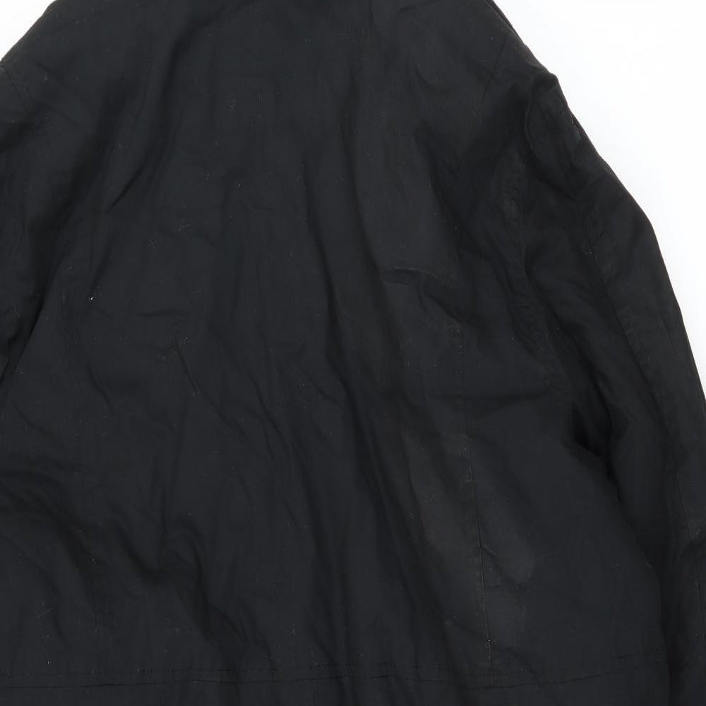 Pierre Cardin Mens Black   Parka Coat Size XL