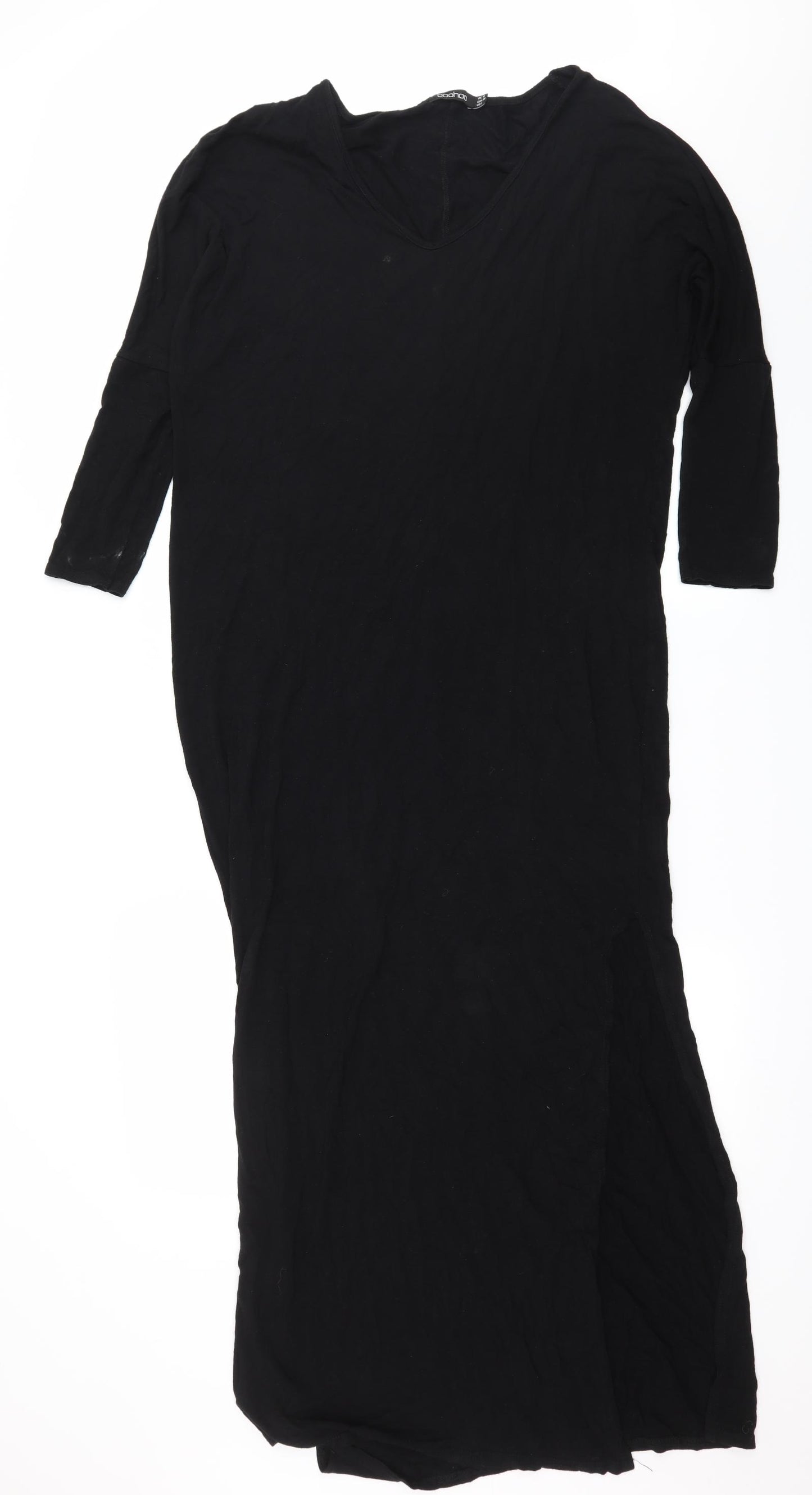Boohoo Womens Black  Jersey A-Line  Size 10