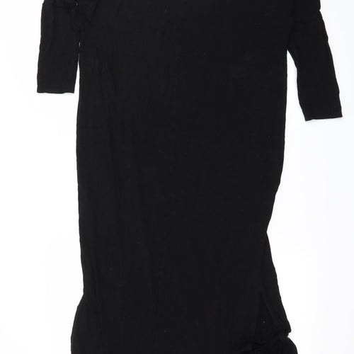Boohoo Womens Black  Jersey A-Line  Size 10