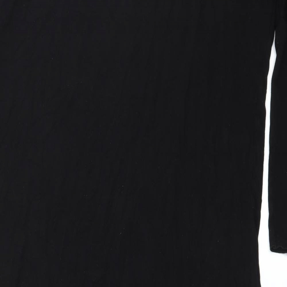 Boohoo Womens Black  Jersey A-Line  Size 10
