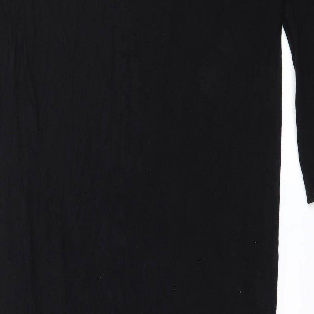 Boohoo Womens Black  Jersey A-Line  Size 10