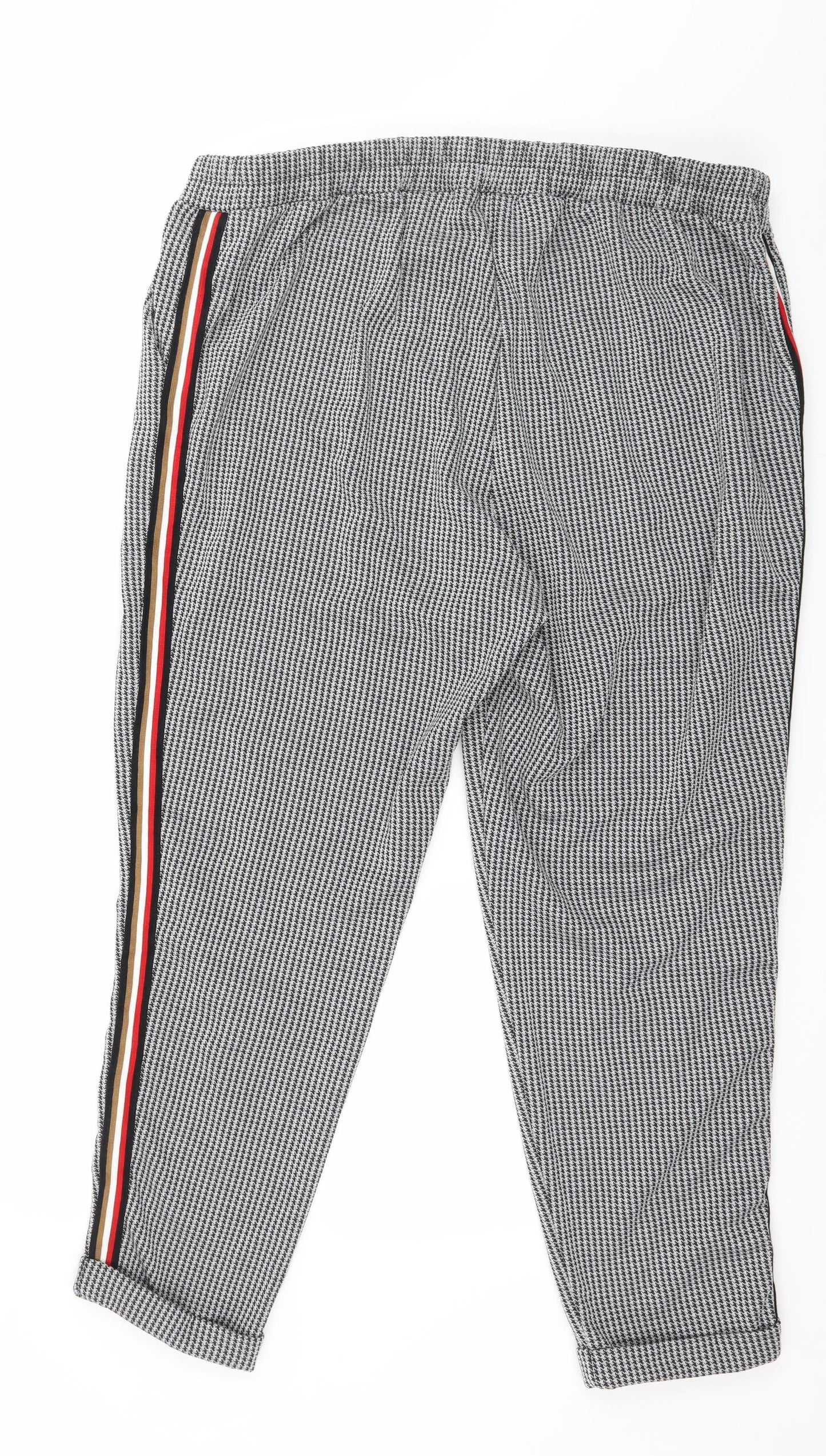 Priamrk Womens Grey Houndstooth  Trousers  Size 20 L26 in
