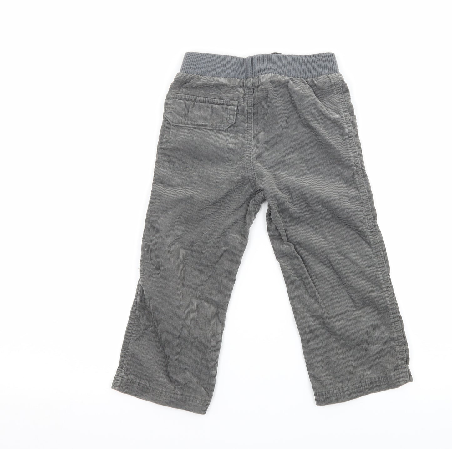 F&F Boys Grey  Corduroy  Trousers Size 2-3 Years