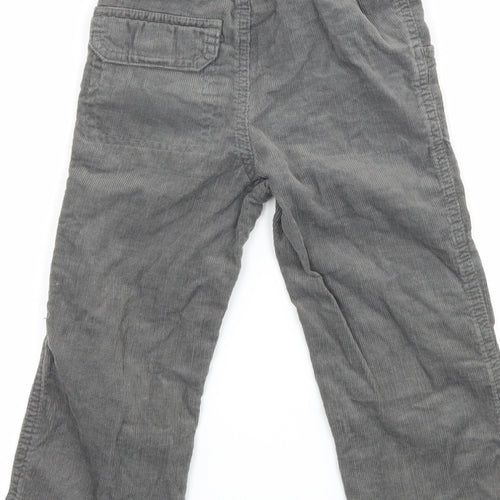 F&F Boys Grey  Corduroy  Trousers Size 2-3 Years