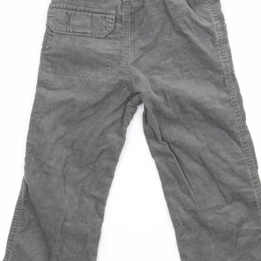 F&F Boys Grey  Corduroy  Trousers Size 2-3 Years