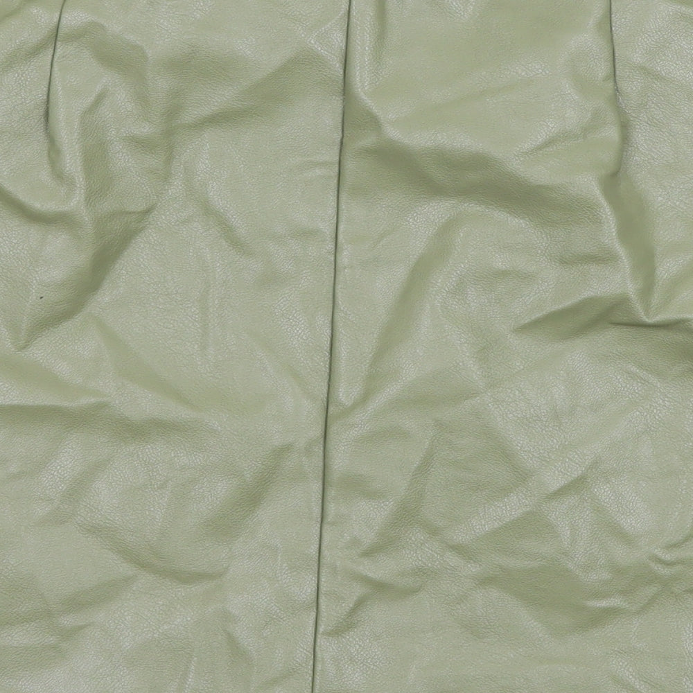 Boohoo Womens Green   A-Line Skirt Size 14