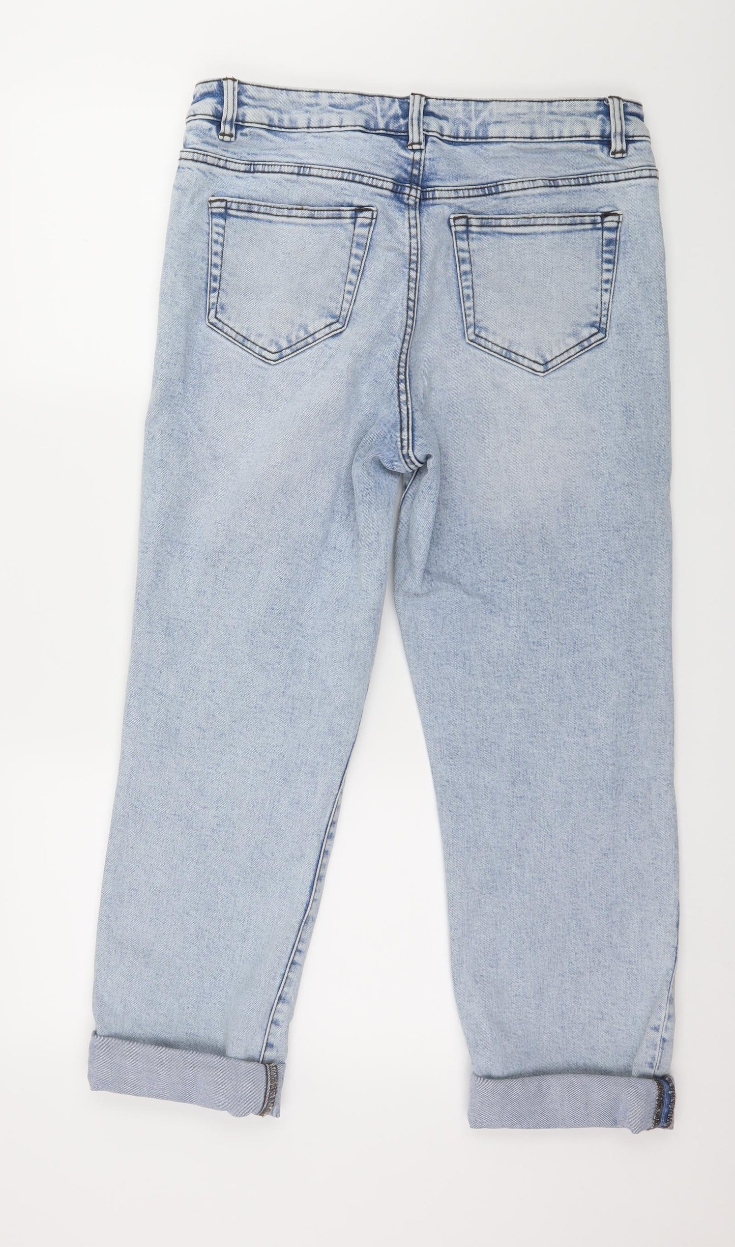 George Womens Blue  Denim Straight Jeans Size 12 L24 in