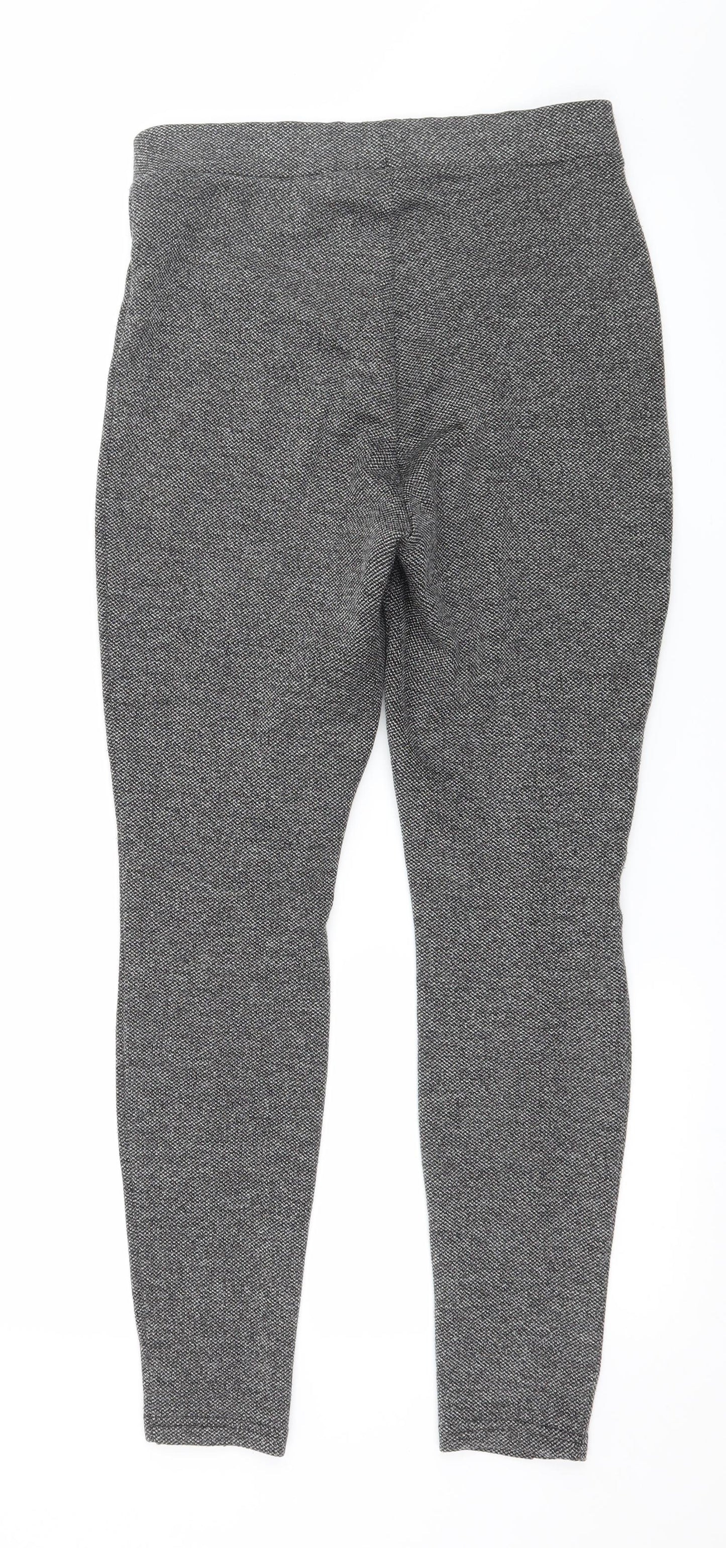 Matalan Womens Grey  Jersey Capri Leggings Size 10 L26 in
