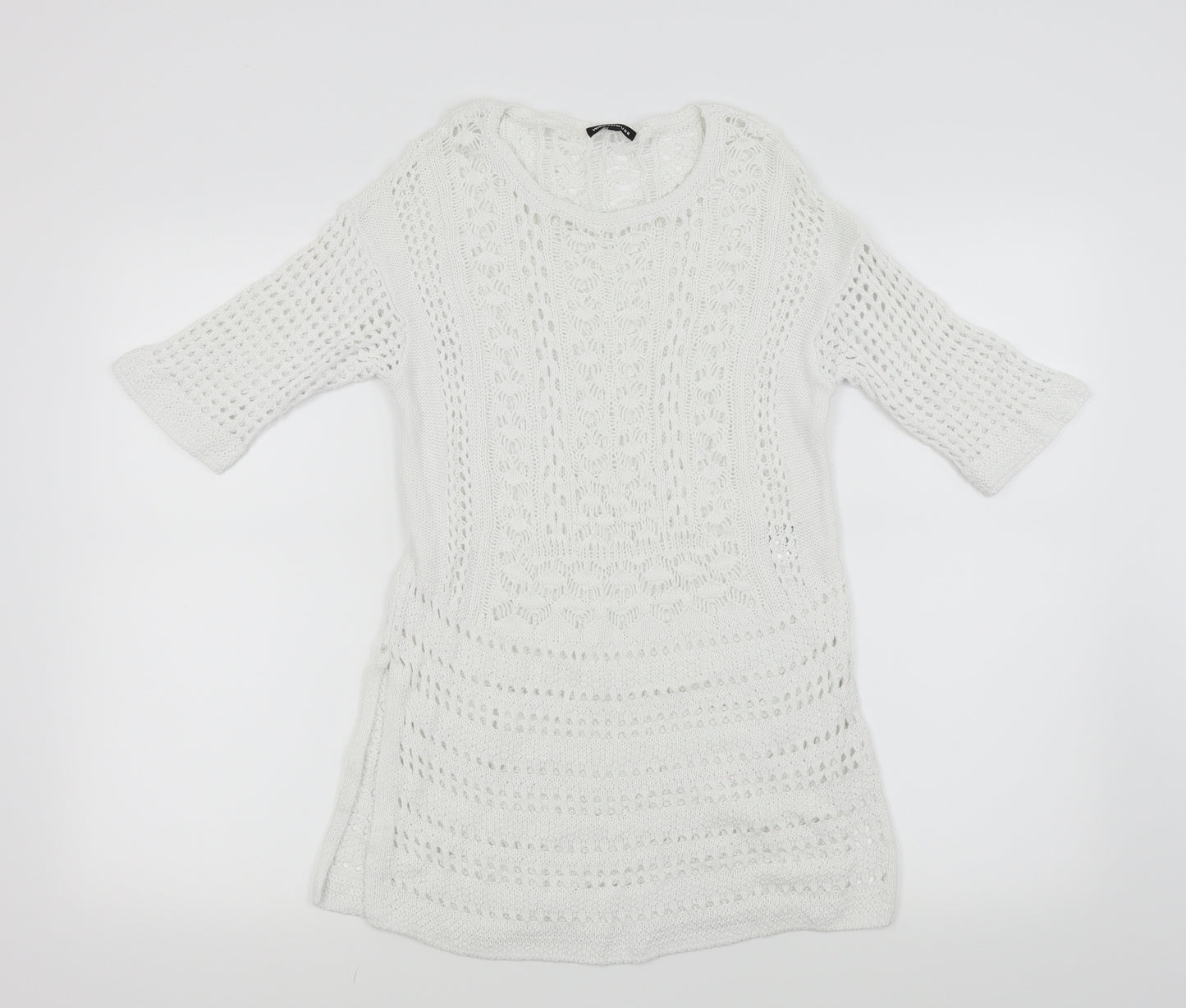 Warehouse Womens White   Pullover Jumper Size 6